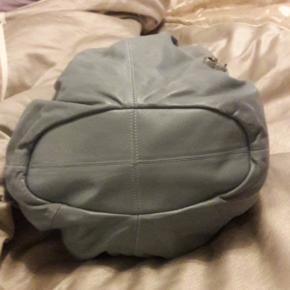 Blue leather bag - Picture 3 of 7